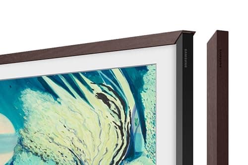Samsung 50-inch The Frame Customizable Bezel Modern Brown (VG-SCFA50BWBZA, 2021 Model)
