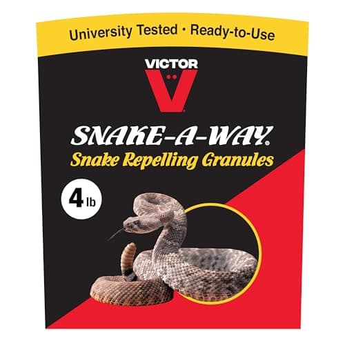 Victor Snake-A-Way Outdoor Snake Repellent Granules for Yard, 4 lb Bag