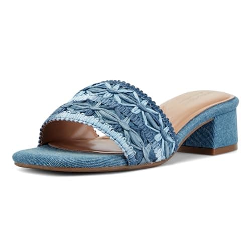 Easy Spirit Women's Rosario Dress Sandal, Blue Multi 420, 7M