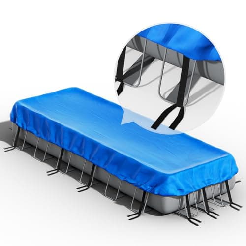 18 x 9 Rectangle Pool Covers for 16’x8’ to 18’x9’ Above Ground Pools