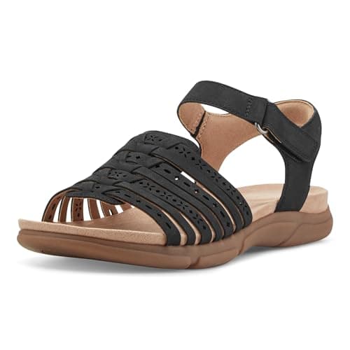 Easy Spirit Mandie Women's Sandal, 10.5 B(M) US, Black