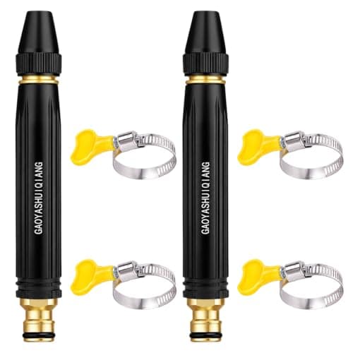 2pcs High Pressure Water Gun, Pressure Washer with Adjustable Nozzle, High Pressure Sprayer for Car Washing and Garden Watering, Adjustable Spray Patterns for Outdoor Cleaning Tasks
