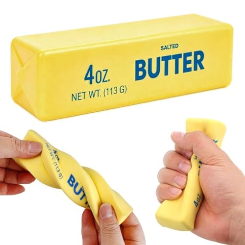 Butter Squishy- Slow Rising Fidget Toys, Novelty Stress Relief Butter Squeeze Toy for Adults & Kids, Party Favors Gift Sensory Toy (1 PC)