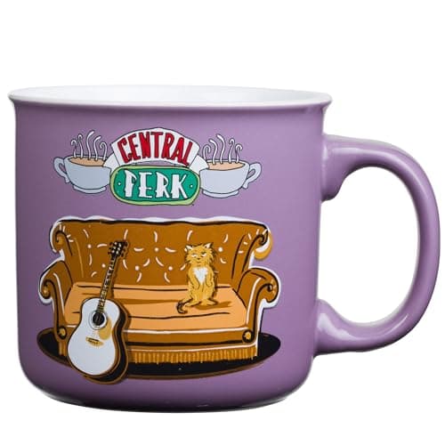 Silver Buffalo FRIENDS Central Perk Smelly Cat, Ceramic Camper Mug, 20oz (Pack of 12)
