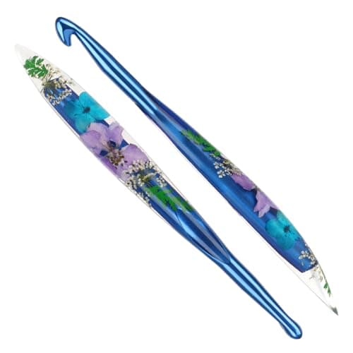 Katech 9.0mm Crochet Hook for Arthritic Hands, Long Aluminum Inline Hooks