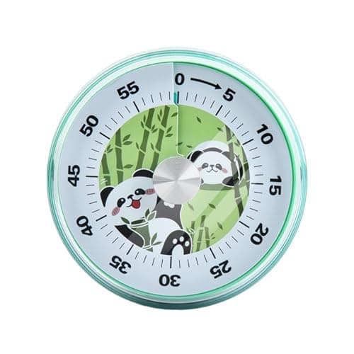 Ctue Kitchen Timer,60 Minutes Countdown Mechanicall Egg Timer for Kids (Panda)
