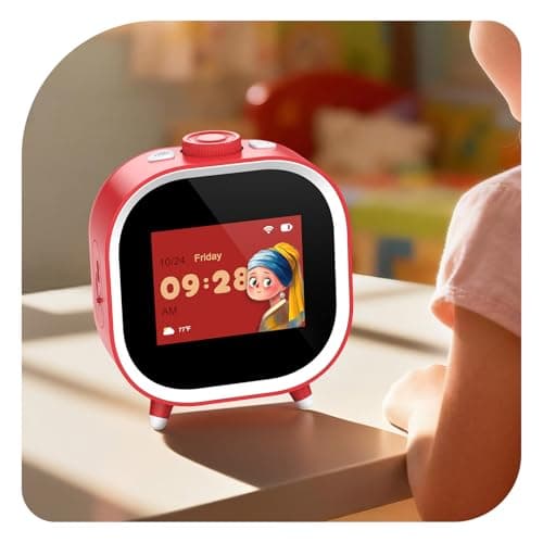PRUNUS AI Companion Alarm Clock for Kids,White Elephant Gift &Top Teen Stocking Stuffer for Ages 3-18,Builds Daily Routines,Fights Procrastination with Visual Pomodoro Timer,Stocking Stuffers for Teen