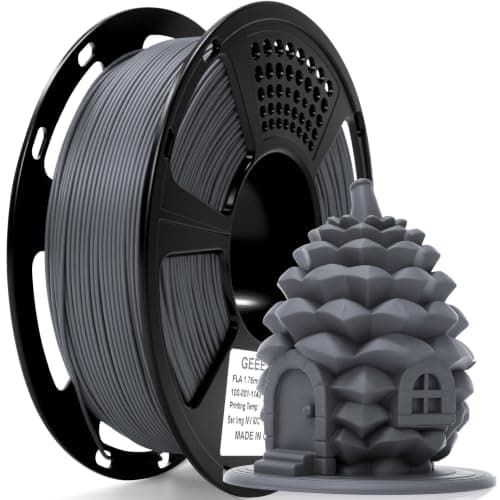 Geeetech Matte PLA Filament 1.75mm Dark Grey 1kg Spool for Bambu AMS