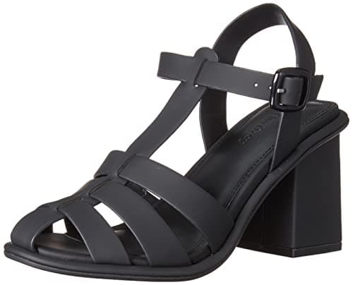 The Drop Women's Jutta Fisherman Block Heeled Sandal, Black, 8.5