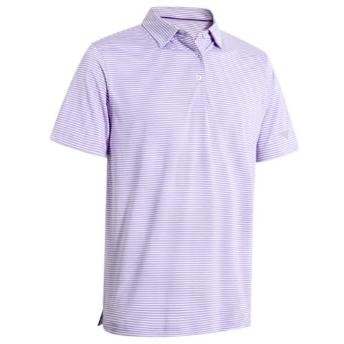 Boys Polo Shirts Short Sleeve Striped Performance Moisture Wicking Dry Fit Golf Shirts for Boys Youth Kids
