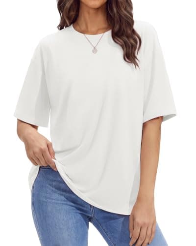 Stelle Womens Oversized Tee Shirts Loose Fit Buttery Soft Tshirt Casual Top