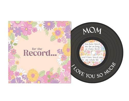 Bee! Mom Birthday Card | “For the Record” Vinyl-Inspired Card | Mothers Day Card from Daughter or Son | Perfect Pairing with Valentines Day, Birthday, or Mothers Day Gifts for Women