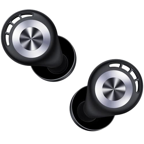 Ear Plugs for Sleeping 50dB Earplugs Noise Cancelling Ear Plugs for Noise Reduction Reusable Silicone Earplugs for Concerts Snoring Side Sleepers Airplane Travel with 7 Eartips Portable Case Jet Black