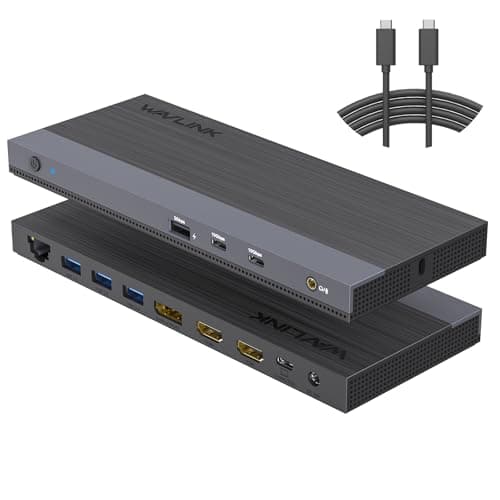 WAVLINK USB C Docking Station Dual Monitor Triple Display for Laptop