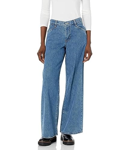 Levi's Women's 94 Baggy Wide Leg Jean (Standard and Plus), (New) Take Chances, 25