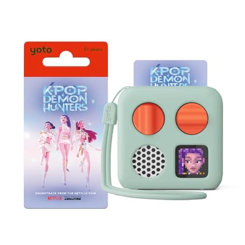 Yoto Mini (2024 Ed.) Kids Audio Player + Kpop Demon Hunters + Case, Ages 5+