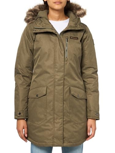 Columbia Women's Suttle Mountain Long Insulated Jacket, Stone Green, Small
