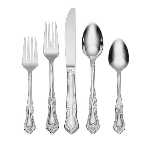 Oneida Azalea 20-Piece 18/0 Silverware Set for 4, Flatware