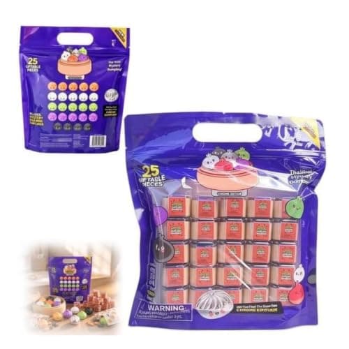 Mini Squishy Dumplings Mystery Dumpling Set for Party Gifts 25 PCS