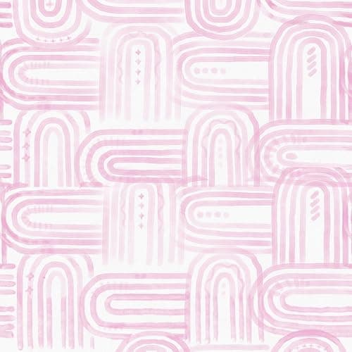 XiaoDeYouth Boho Peel and Stick Wallpaper Modern Light Pink Contact Paper 17.3"x 120" Self-Adhesive Removable Waterproof Geometric Wallpaper Vinyl Roll for Bathroom Bedroom Cabinets Décor