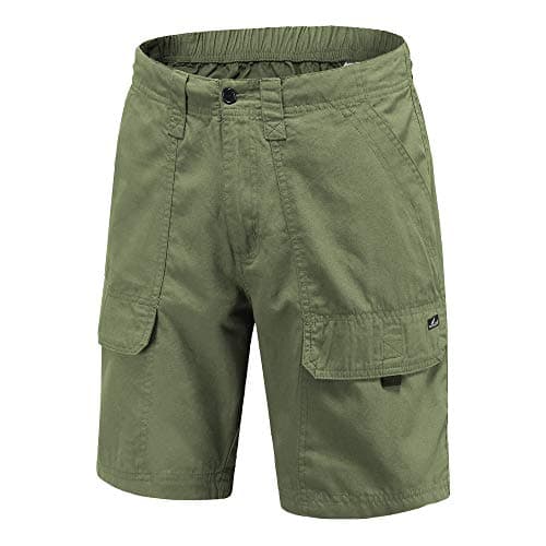 VAYAGER Sports Men's Cargo Shorts Cotton Lightweight Cycling Shorts