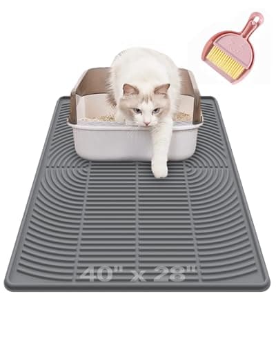 Kabeyoe Extra Large Cat Litter Mat XL, 47" x 35", Silicone Waterproof