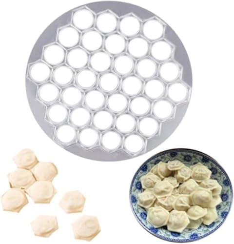 Silver Ravioli Dumpling Mold, Russian Pelmeni Maker, 37 Holes Metal Ravioli Maker, Pelmeni Meat Dumplings Maker, Handmade Dumpling Cutter, Kitchen Utensils and Gadgets, Manual Pasta Makers