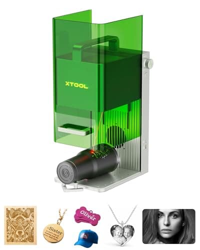 xTool F1 2-in-1 Dual Laser Engraver, Lightning Speed Portable Laser Engraving Machine, HD Laser Engraver for Jewelry, Metal, Wood, Leather