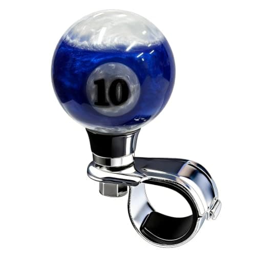 10 Ball Billiard Steering Wheel Power Handle Car Suicide Spinner Knob