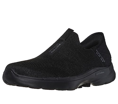 Skechers Women's Skechers Women's Hands Free Slip-ins Go Walk 6-Fabulous View, Black, 13