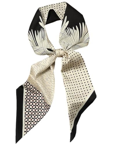 Saiusloa Purse Scarf For Handbags Head Scarves For Women's Hair Bags Scarfs Long Skinny Scarves Fashion Silky For Headbands Accessories 5.9 x 59inch-A20
