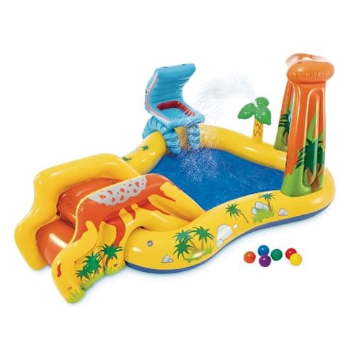 INTEX Dinosaur Inflatable Swim Center & Kiddie Pool for Outdoor Play