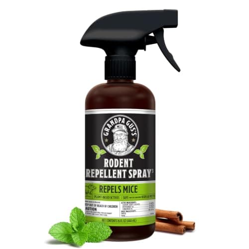 Grandpa Gus's Rodent Repellent Spray, Natural Peppermint Oil, 16 Fl Oz