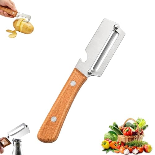 Vegetable Peeler, Stainless Steel Peeler, Kitchen Peeler with Bottle Opener