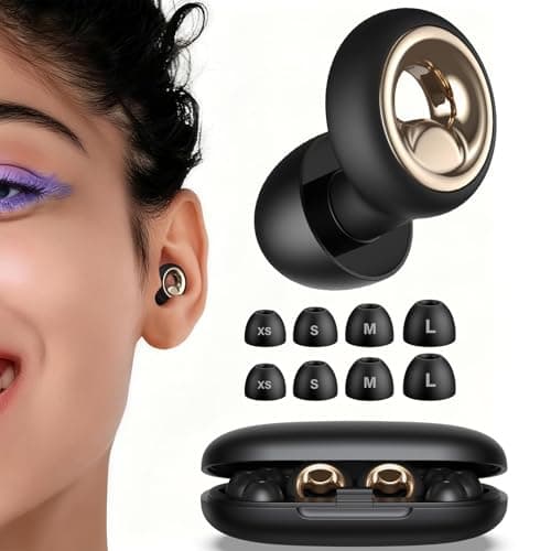 Vosaf Ear Plugs for Sleeping Noise Cancelling, 60dB Silicone Ear Plugs for Noise Reduction, Reusable Sleeping Earplugs for Snoring, Concert & Shooting Ear Protection with 8 Eartips(Charcoal)
