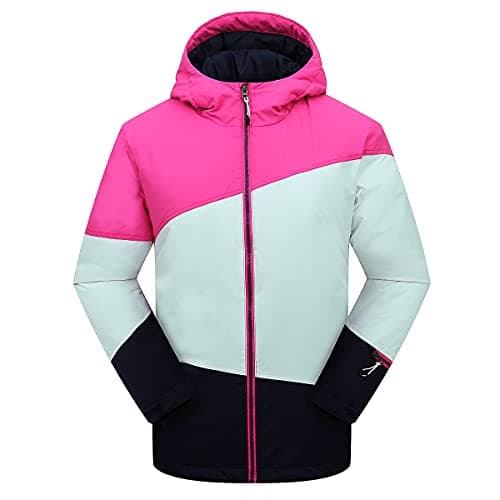 PHIBEE Girls' Sportswear Waterproof Windproof Snowboard Ski Jacket Splice 8