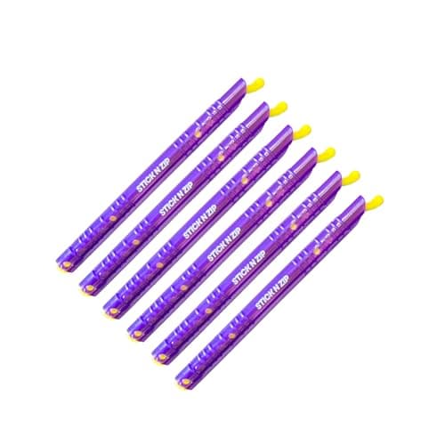 Stick N Zip Reusable Bag Seal Sticks, Food Storage Sealing Rods, BPA-Free, 6-Pack (Small), CleanStockUSA