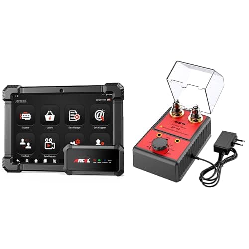 ANCEL SP02 Spark Plug Tester Automotive Engine Ignition Coil Tester and ANCEL X7HD Heavy Duty Truck Scanner,Semi Trucks Full System Diagnostic Tool
