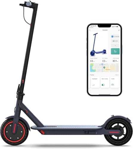 MAXSHOT Electric Scooter for Adults, 8.5/10/14" Tires, 19/22Mph, 350W/500W Motor, 21-28 Miles Range, Folding E-Scooter with Dual Suspension,APP Contro
