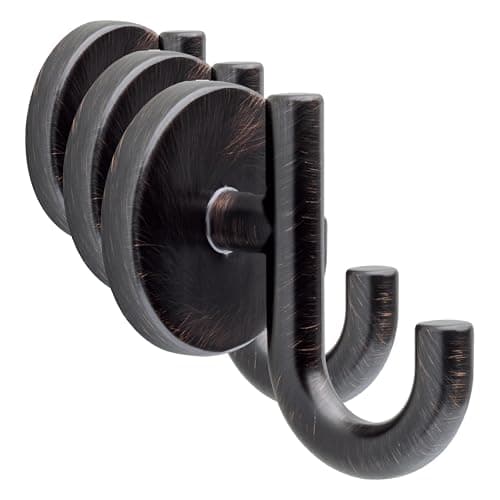 Delta Faucet 759350-RB Trinsic Wall Mounted Towel Hook in SpotShield Venetian Bronze (Pack of 3)