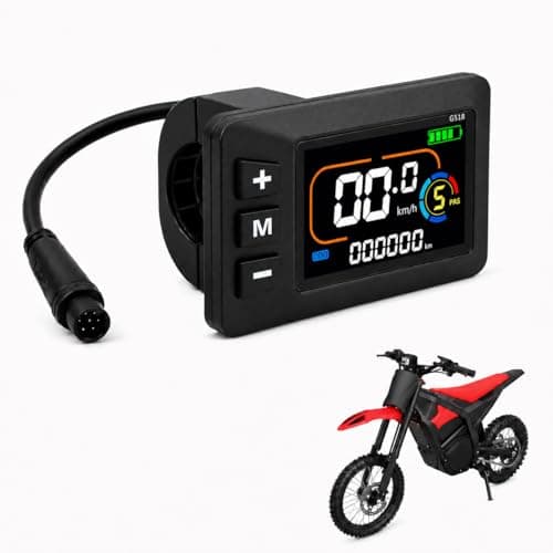 Generic G518 6 Pin Display Accessories, E-Bike Upgrade Mods, Dirt Bike Parts, Compatible with Yozma in 10 Electric Dirt Bike