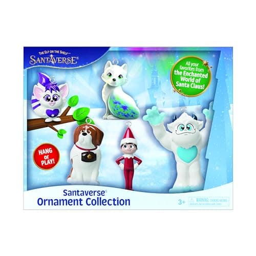 The Elf on the Shelf Ornament Collection - 5 Collectible Hang-or-Play Figures - with 2 New North Pole Pals - for Ages 3 Years and Above