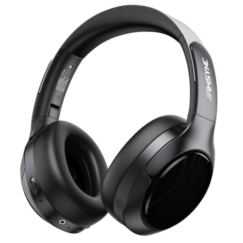 Hybrid Active Noise Cancelling Headphones, Bluetooth 6.0 Over Ear Headphones,120H Battery Fast Charging, Hi-Res Audio, Transparency Mode, Deep Bass, Memory Foam Comfort Fit for Travel Office Home