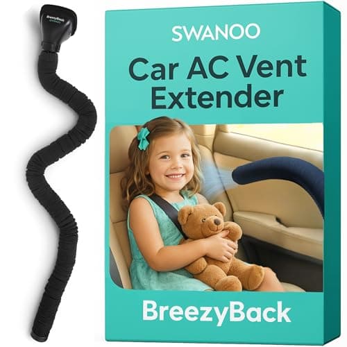 Car AC Vent Extender, Directs Air to Kids & Pets, Extends to 10 FT