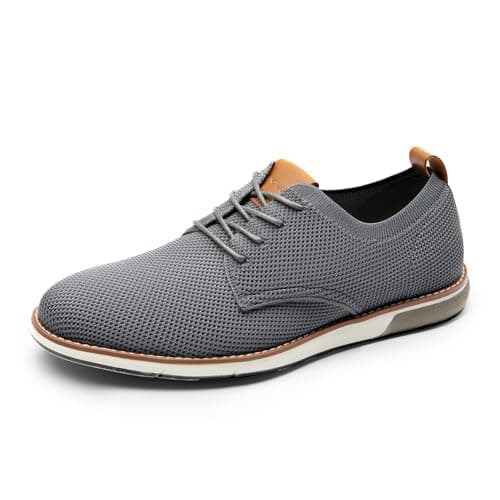 Bruno Marc Men's Dress Casual Oxford Shoes Formal Mesh Sneakers Shoes,Size 10,Grey,SBOX2401M