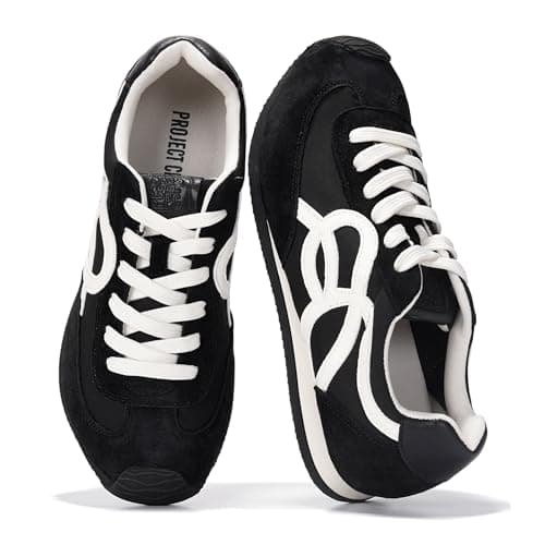 Project Cloud Lightweight Sneakers for Women with Memory Foam Insole Black