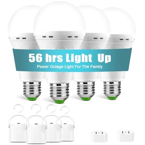 SORHE LIDKO Rechargeable Emergency Light Bulbs, Battery Powered Light Bulb