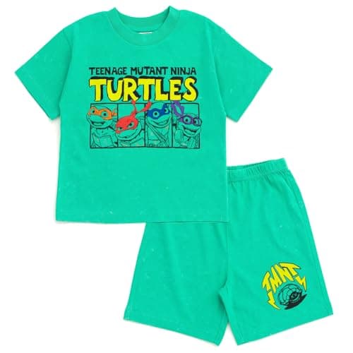 Teenage Mutant Ninja Turtles Toddler Boys T-Shirt and Shorts Outfit Set Green 2T