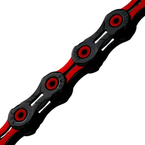 KMC DLC11 11-Speed High-Performance Bicycle Chain, 118 Links, Red