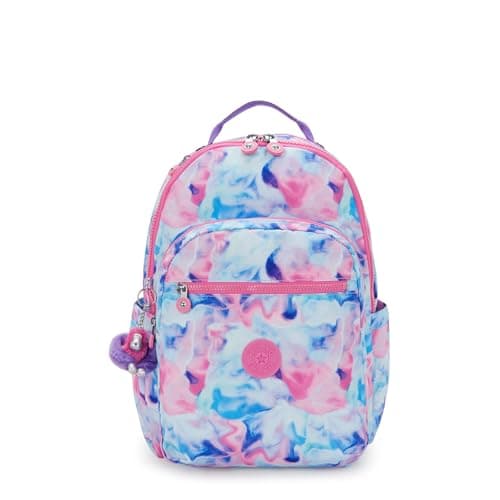 Kipling Women's Seoul Prt 15" Laptop Backpack, Durable, Roomy with Padded Shoulder Straps, Built-In Protective Sleeve